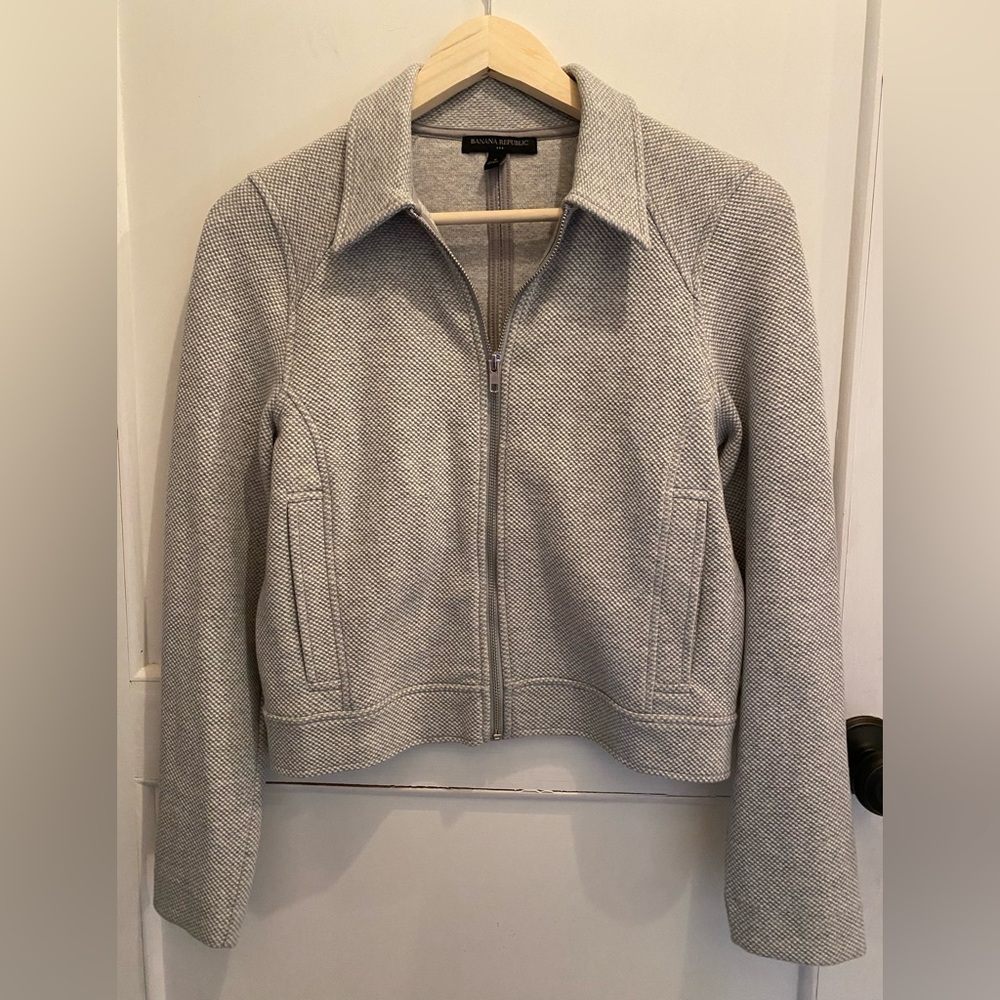 Banana Republic Factory Light Gray Women's Jacket